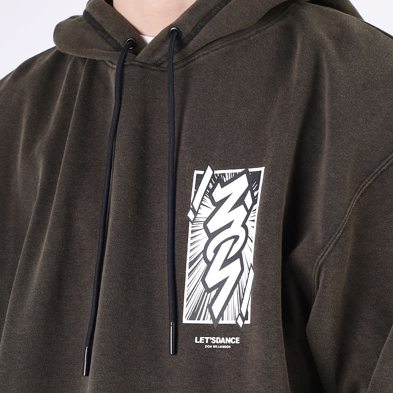 Мужская толстовка Jordan Dri-FIT Zion Performance Hoodie (DH0598-010)  - цена, описание, фото 2